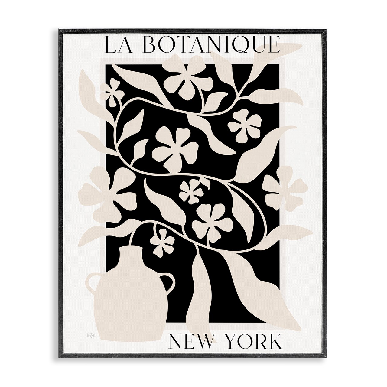 Stupell Industries La Botanique New York Framed Giclee, design by Natalie Carpentieri